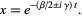  x=e^(-(beta/2+/-igamma)t). 