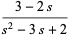 (3-2s)/(s^2-3s+2)