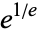 e^(1/e)