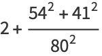 2+(54^2+41^2)/(80^2)