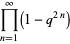 product_(n=1)^(infty)(1-q^(2n))