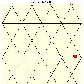 Clean tile on a triangular grid