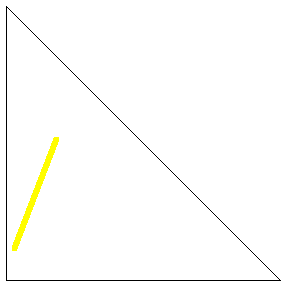 Isosceles triangle triangle line picking