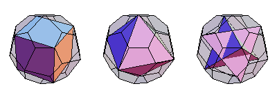 五边形二十面体内接的固体