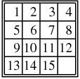 15 Puzzle -- from Wolfram MathWorld