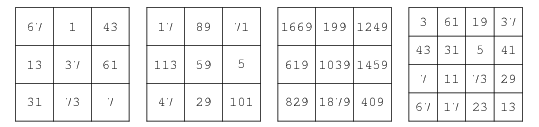 Prime Magic Square From Wolfram MathWorld