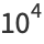 10^4