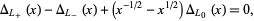  Delta_(L_+)(x)-Delta_(L_-)(x)+(x^(-1/2)-x^(1/2))Delta_(L_0)(x)=0, 