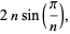 2nsin(pi/n),