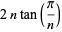 2ntan(pi/n)