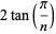 2tan(pi/n)