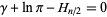  gamma+lnpi-H_(n/2)=0 