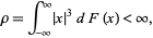  rho=int_(-infty)^infty|x|^3dF(x)<infty, 