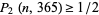 P_2(n,365)>=1/2