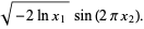 sqrt(-2lnx_1)sin(2pix_2).