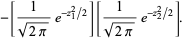 -[1/(sqrt(2pi))e^(-z_1^2/2)][1/(sqrt(2pi))e^(-z_2^2/2)].