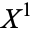 X^1