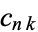 c_(nk)