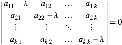 Characteristic Equation -- from Wolfram MathWorld