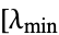[lambda_(min)