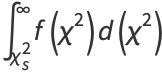 int_(chi_s^2)^inftyf(chi^2)d(chi^2)