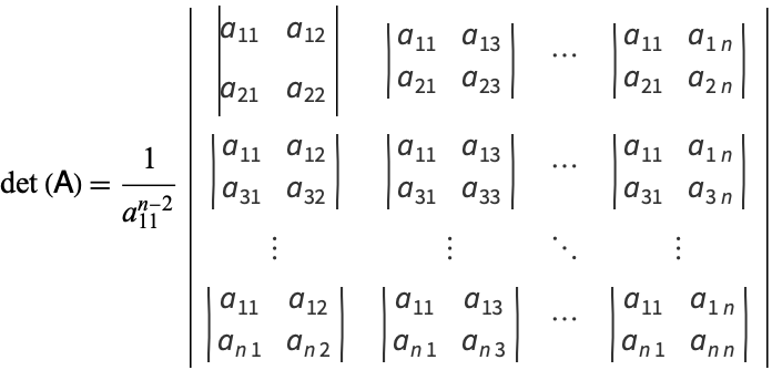 Chió Pivotal Condensation -- from Wolfram MathWorld