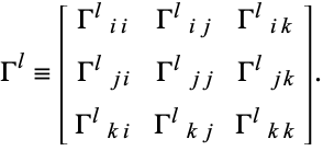 Christoffel Symbol of the Second Kind -- from Wolfram MathWorld