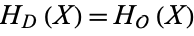 H_D(X)=H_O(X)