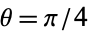 theta=pi/4