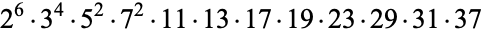 2^6·3^4·5^2·7^2·11·13·17·19·23·29·31·37