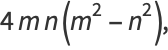 4mn(m^2-n^2),