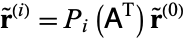  r^~^((i))=P_i(A^(T))r^~^((0)) 