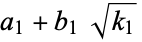 a_1+b_1sqrt(k_1)