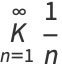 K_(n=1)^(infty)1/n