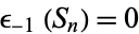 epsilon_(-1)(S_n)=0