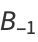 B_(-1)