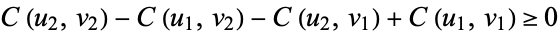  C(u_2,v_2)-C(u_1,v_2)-C(u_2,v_1)+C(u_1,v_1)>=0 