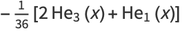 -1/(36)[2He_3(x)+He_1(x)]