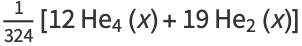 1/(324)[12He_4(x)+19He_2(x)]