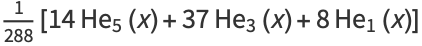 1/(288)[14He_5(x)+37He_3(x)+8He_1(x)]