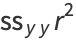 ss_(yy)r^2