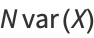 Nvar(X)