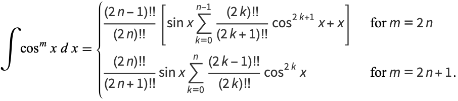 Cosine Integral -- from Wolfram MathWorld