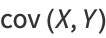 cov(X,Y)