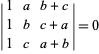 Determinant Identities -- from Wolfram MathWorld