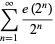 sum_(n=1)^(infty)(e(2^n))/(2^n)