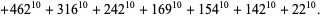 +462^(10)+316^(10)+242^(10)+169^(10)+154^(10)+142^(10)+22^(10). 