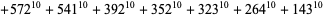 +572^(10)+541^(10)+392^(10)+352^(10)+323^(10)+264^(10)+143^(10) 