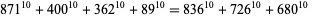 871^(10)+400^(10)+362^(10)+89^(10)=836^(10)+726^(10)+680^(10) 