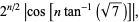 2^(n/2)|cos[ntan^(-1)(sqrt(7))]|,